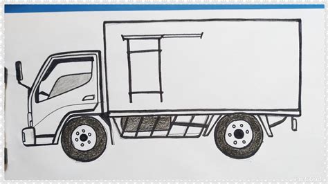 Cara menggambar truk yang bagus Hucara menggambar truk,cara menggambar truk anti gosip